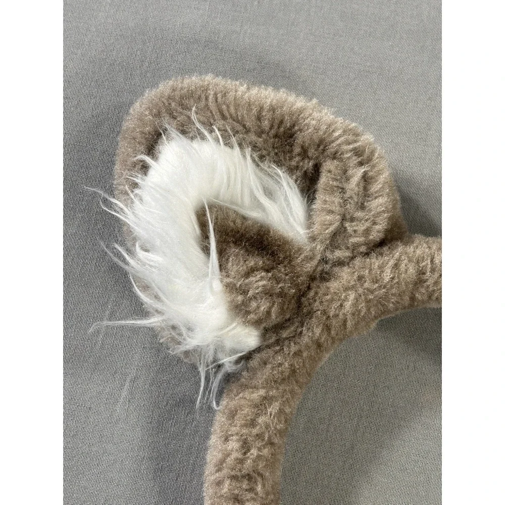 Great Wolf Lodge headband Wolf Ears Plush Brown Souvenir